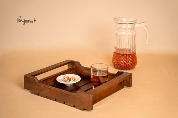 Slatted Wooden Tray - Image 4