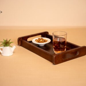 Side-Bar Wooden Tray Single