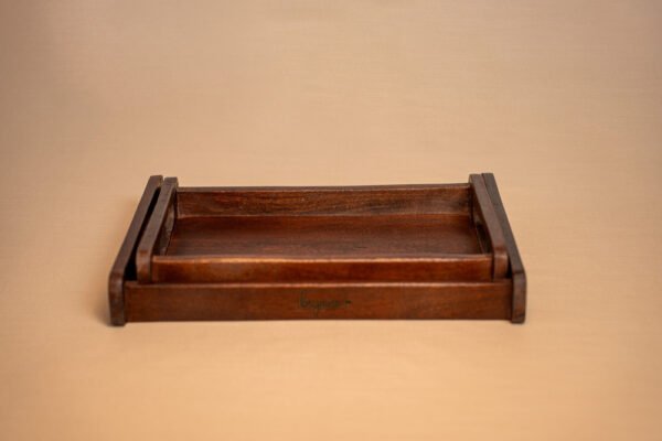 Side-Bar Wooden Tray (Set of 2) - Image 3