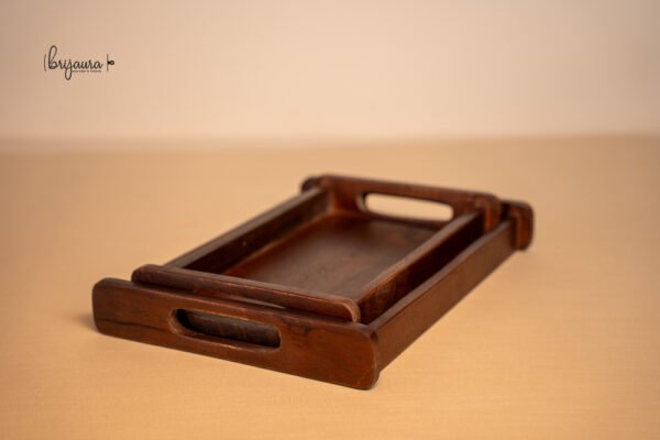 Side-Bar Wooden Tray (Set of 2) - Image 4