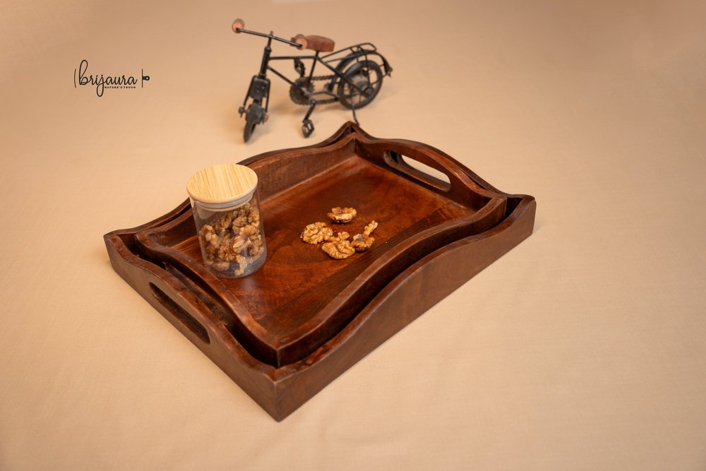 Wave-Edge Tray (Set of 2)