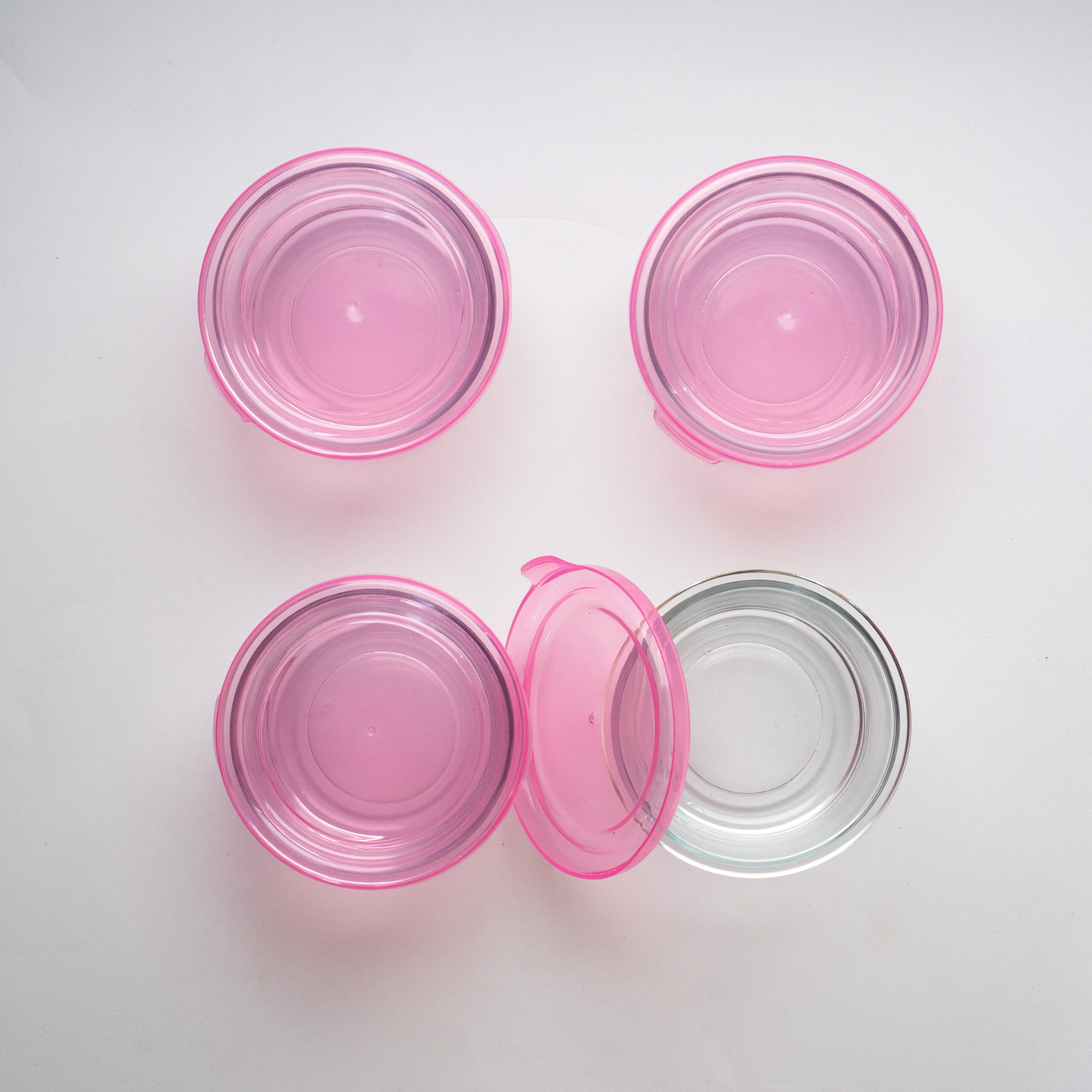 Borosilicate Round Container with Silicone Lid Set of 4 - Image 4