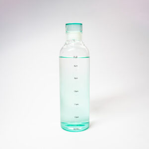 H2O Borosilicate Glass Bottle with Leak-Proof Lid, 500ml, Eco-Friendly (GREEN)